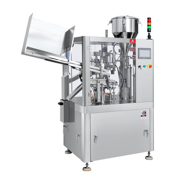 Toothpaste plastic tube filling and sealing machine (1) Máy làm đầy và niêm phong ống nhựa đánh răng (1)